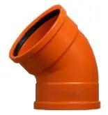 CODO PVC ALCANTARILLADO DE 45° X 110 MM A