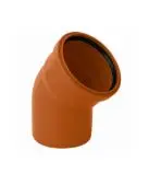 CODO PVC ALCANTARILLADO DE 45° X 200 MM