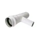 TEE PVC DE 3" X 2"