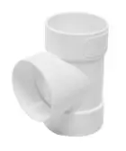 TEE PVC DE 4" X 4"