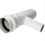 TEE PVC DE 8" X 4"