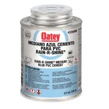 [01PAZ14] CEMENTO AZUL PARA PVC RAIN R SHINE 8 OZ (1/4 L)