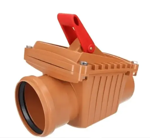 [01VA4] VALVULA ANTIRETORNO ALCANTARILLADO PVC 4"
