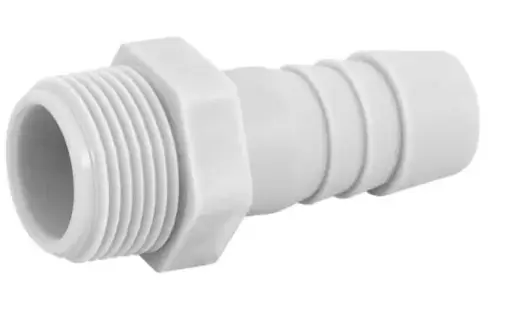 [04AMP112] ADAPTADOR MACHO BLANCO PARA PEAD LISO DE 1½"