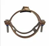 [05A112X12] ABRAZADERA DE BRONCE DE 1½" X ½ E-10-038