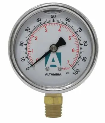 [05MCG2120A21] MANOMETRO C/GLICERINA DE 2½" DE 0 A 21 KG.
