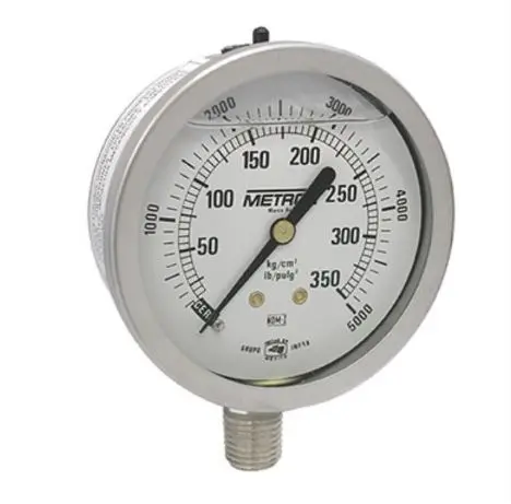 [05MCG4] MANOMETRO  C/GLICERINA DE 4'' DE 0 A 14 KG.
